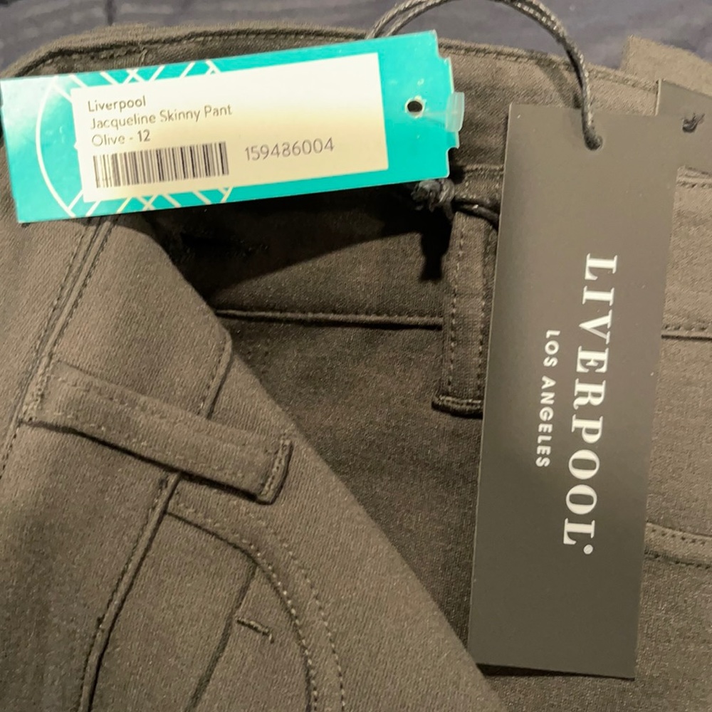 Liverpool Olive Green Stretchy skinny pants
